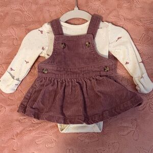 Carter's Pink Corduroy Dress Set